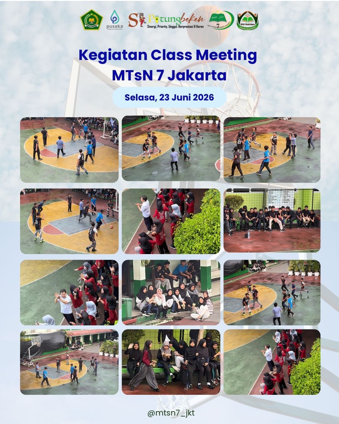 CLASSMEETING MTsN 7 JAKARTA T.A. 2025/2026: Wadah Pengembangan Bakat, Sportivitas, dan Kebersamaan Siswa